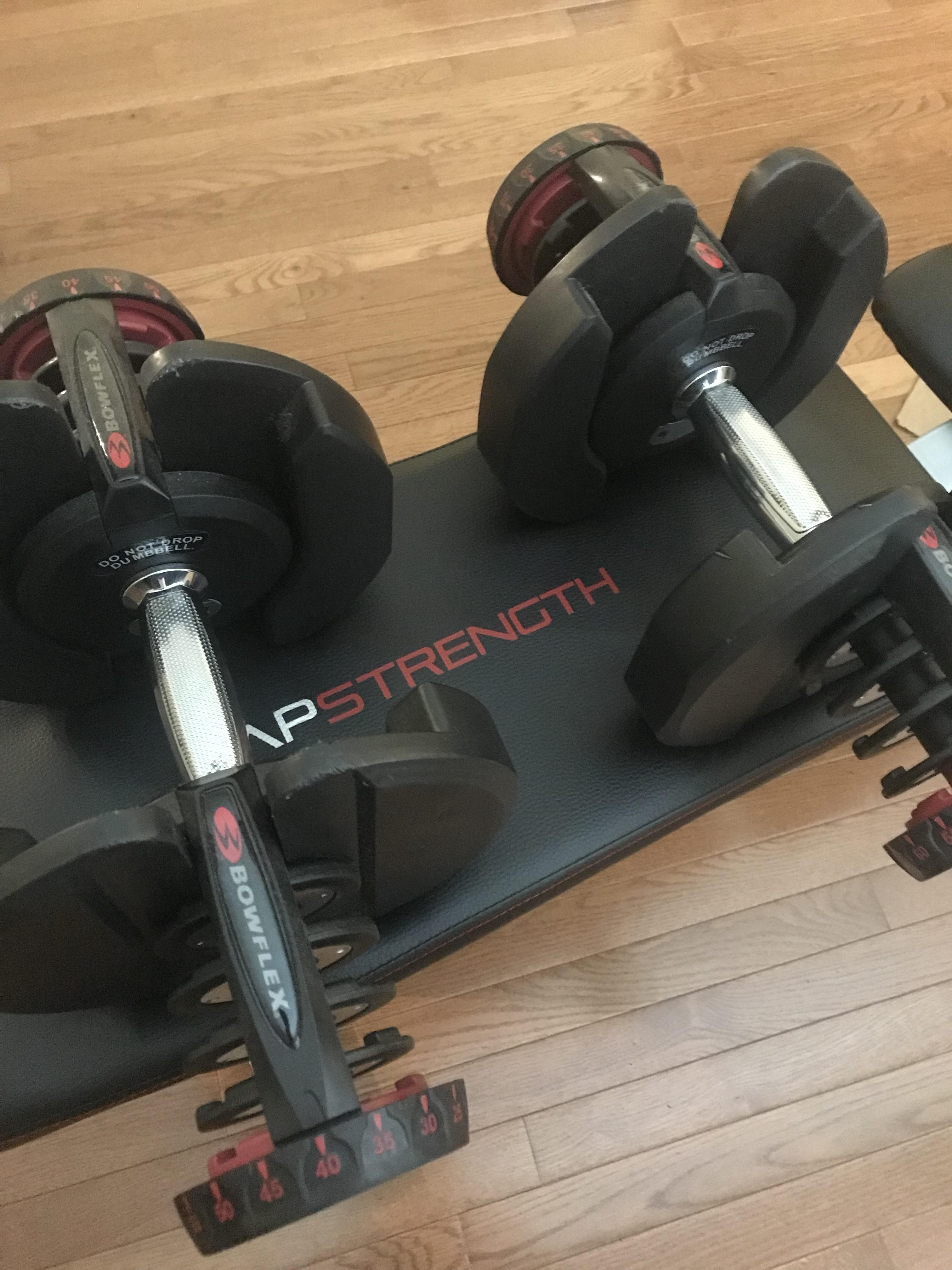 home dumbbell and weight bench setup