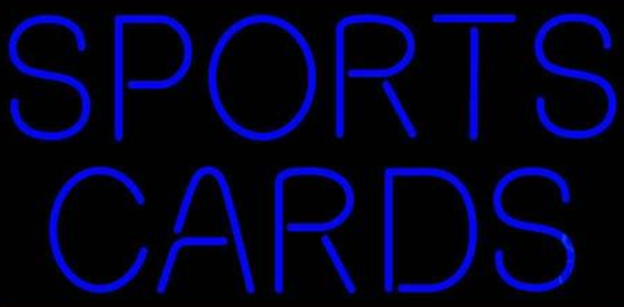 sports cards neon sign